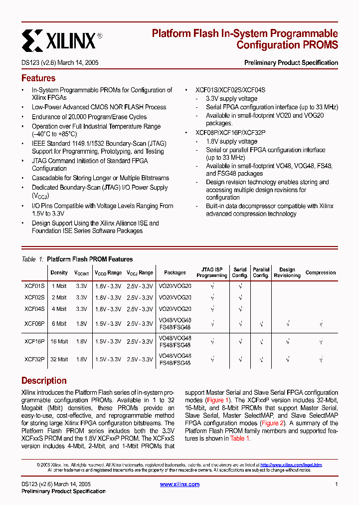 XCF01SF48_250266.PDF Datasheet