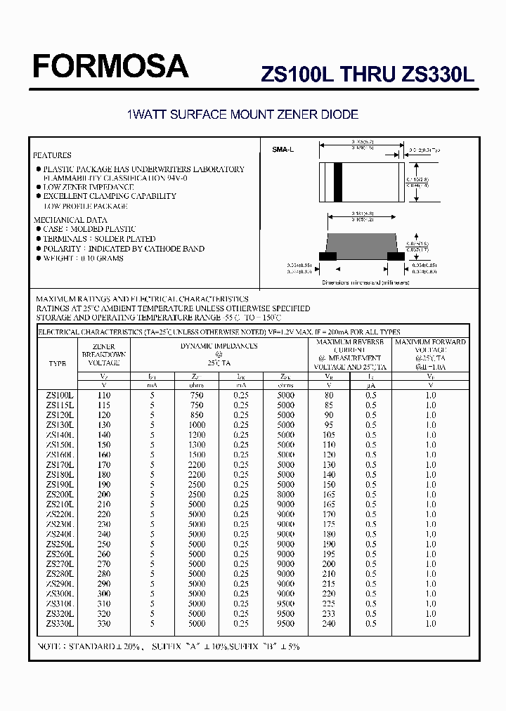 ZS260L_223971.PDF Datasheet