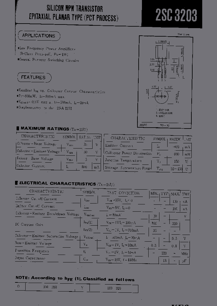 2SC3203_253503.PDF Datasheet