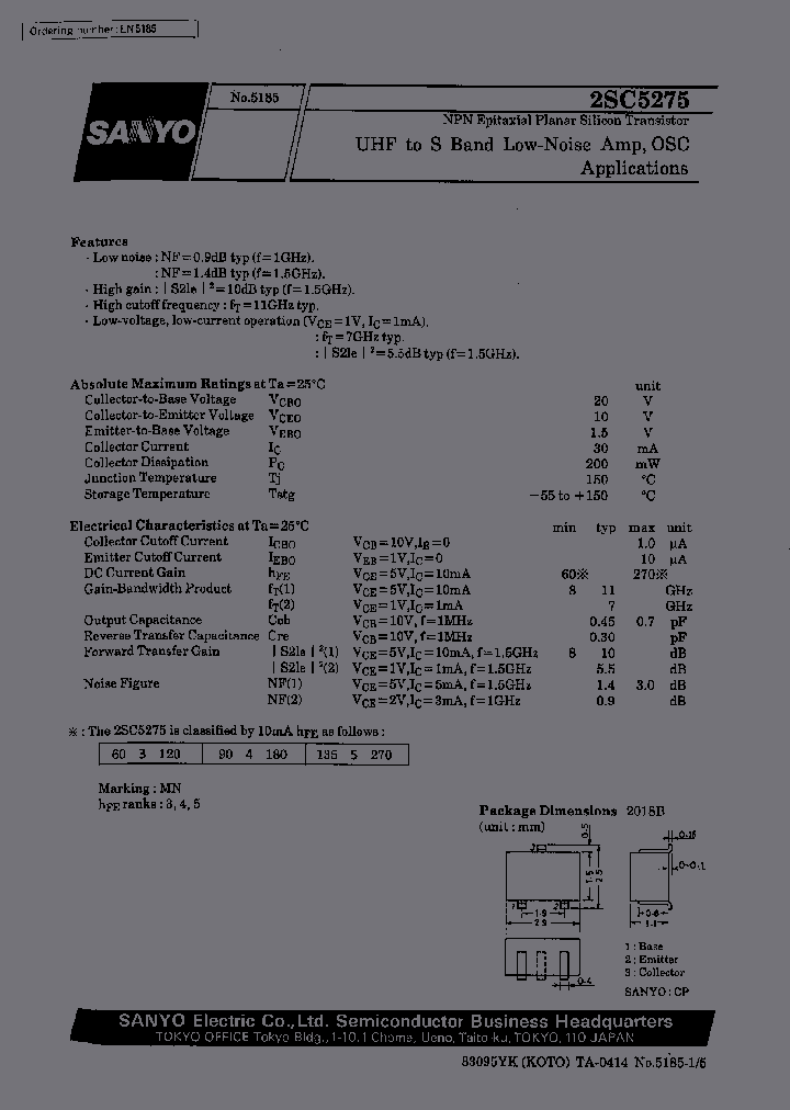 2SC5275_234135.PDF Datasheet