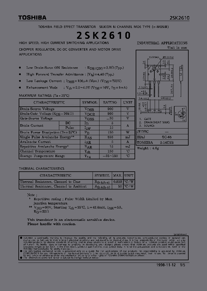 2SK2610_235164.PDF Datasheet