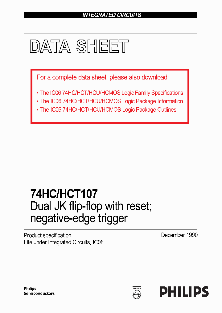 74HC107_213178.PDF Datasheet