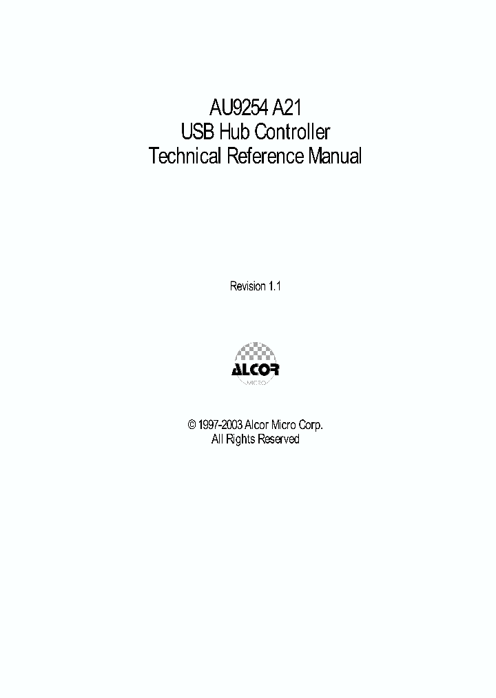 AU9254A21_197752.PDF Datasheet
