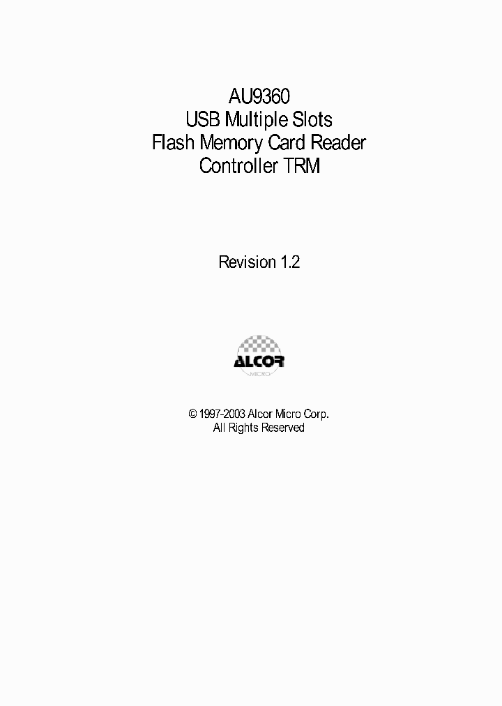 AU9360_196690.PDF Datasheet