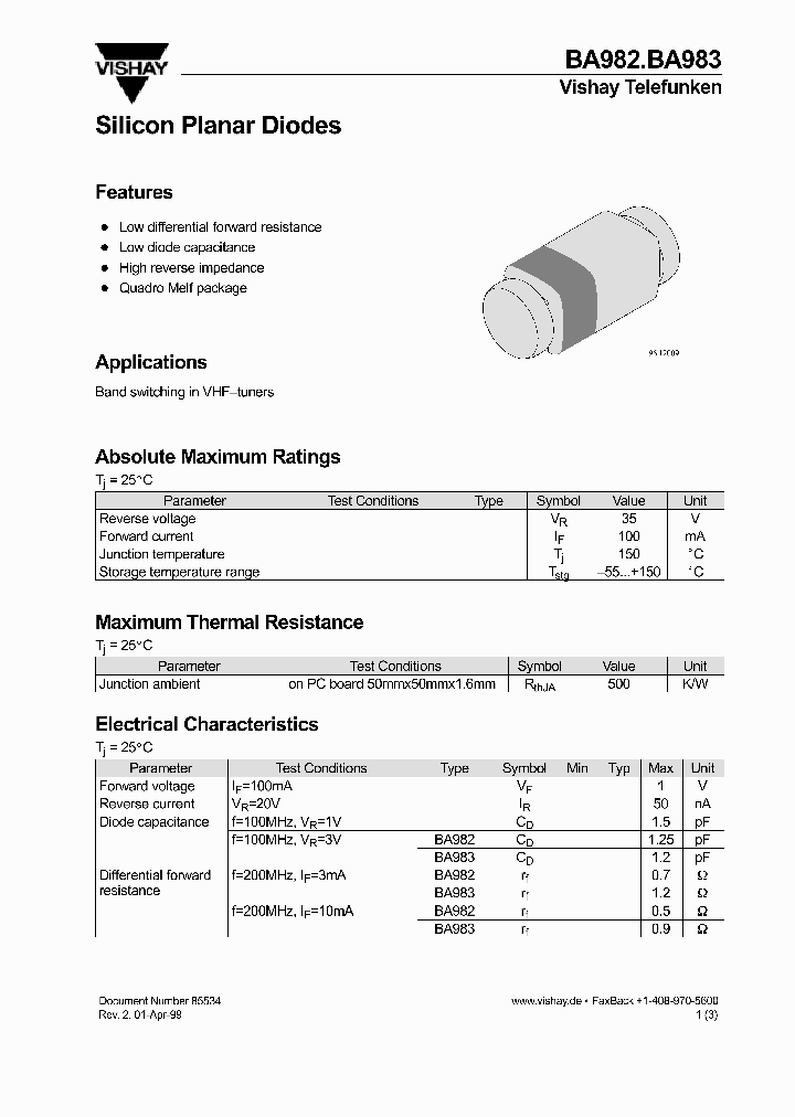 BA982_221427.PDF Datasheet Download --- IC-ON-LINE