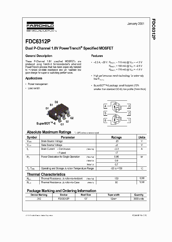 FDC6312P_225000.PDF Datasheet