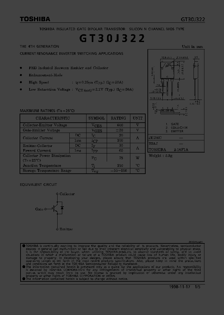 GT30J322_230721.PDF Datasheet