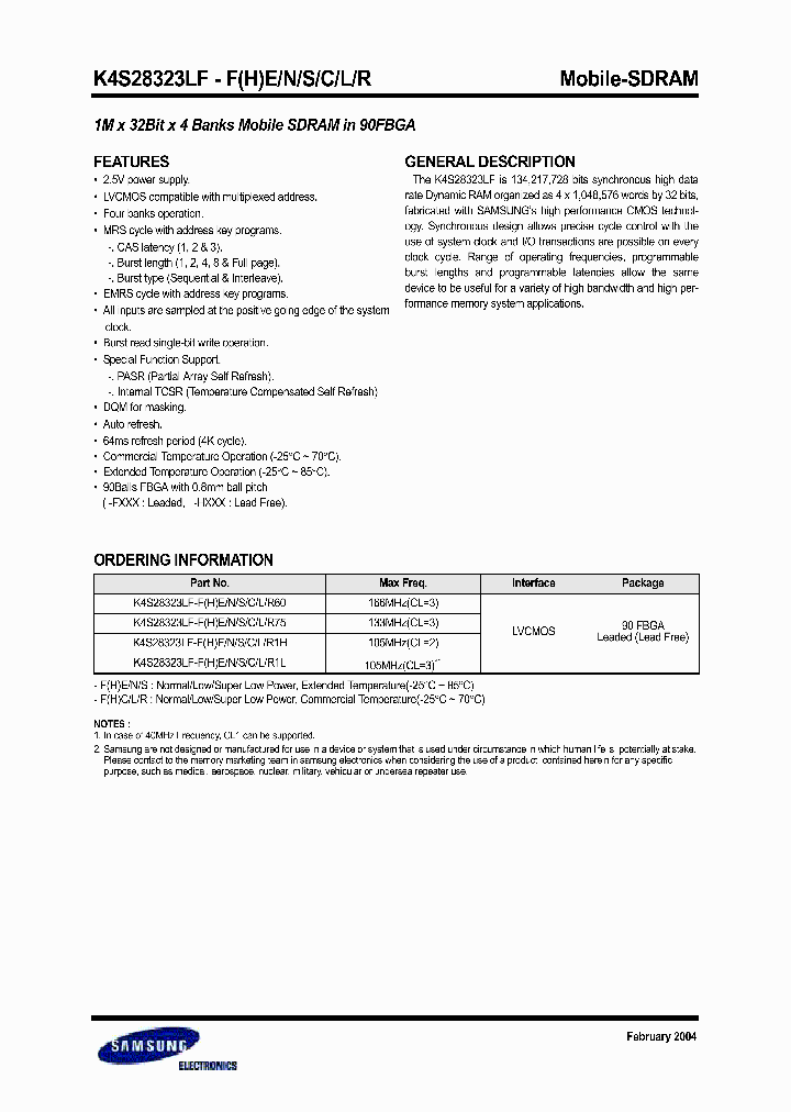 K4S28323LF_232208.PDF Datasheet