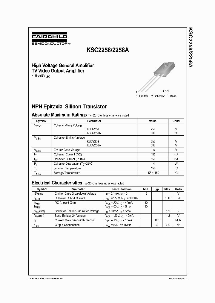 KSC2258_225805.PDF Datasheet