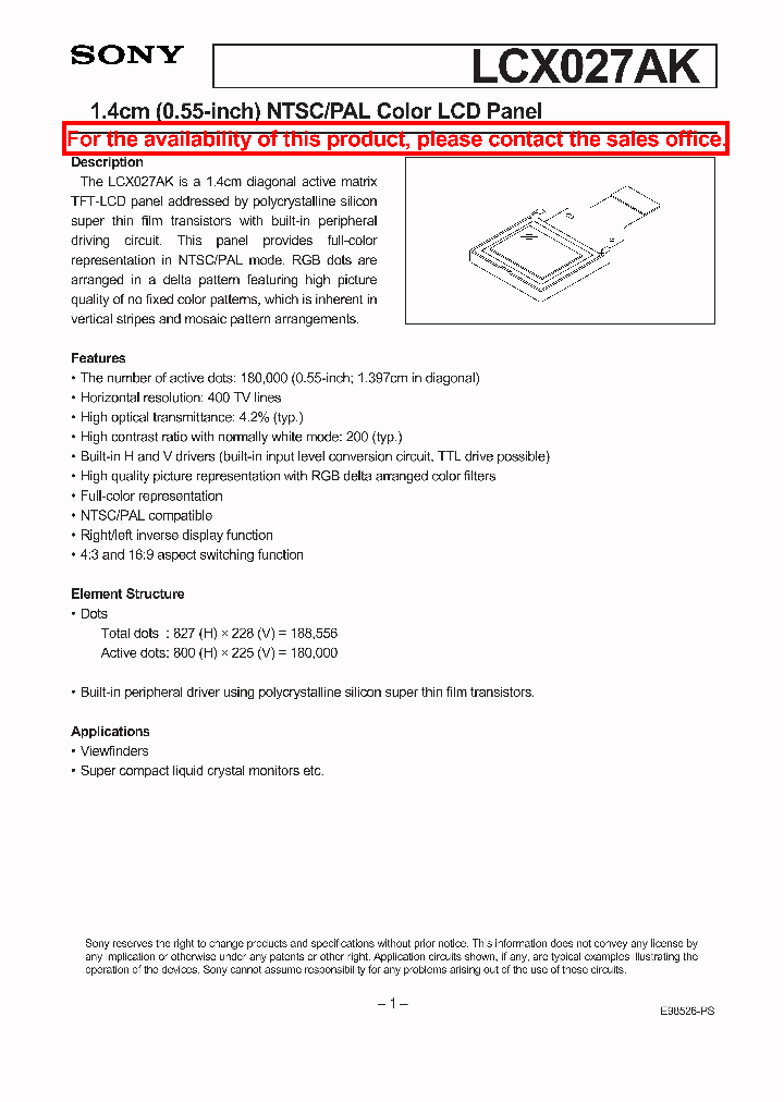 LCX027_234872.PDF Datasheet