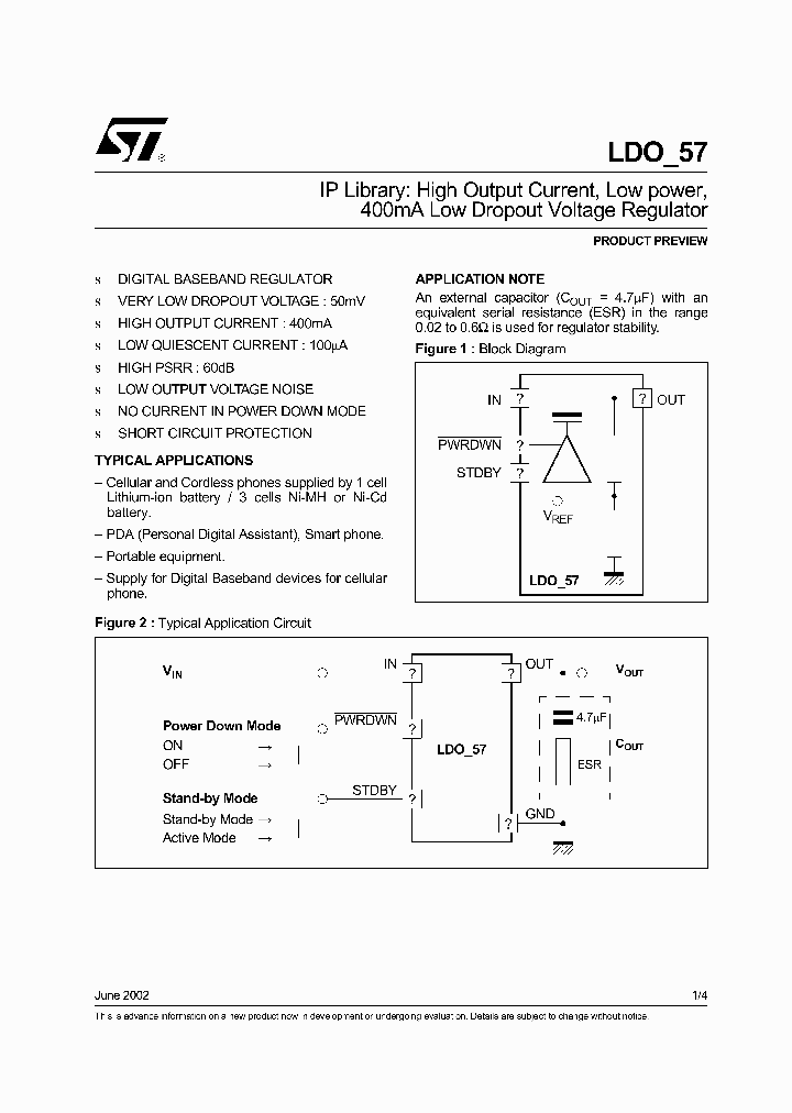Ldo57 225127 pdf datasheet download ic on line