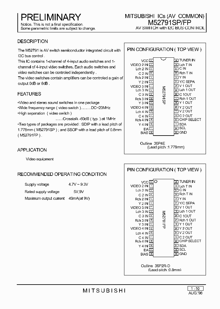 M52791_231540.PDF Datasheet