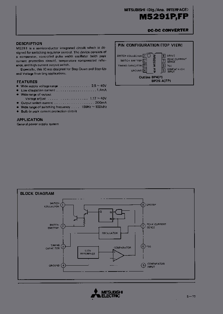 M5291P_125195.PDF Datasheet