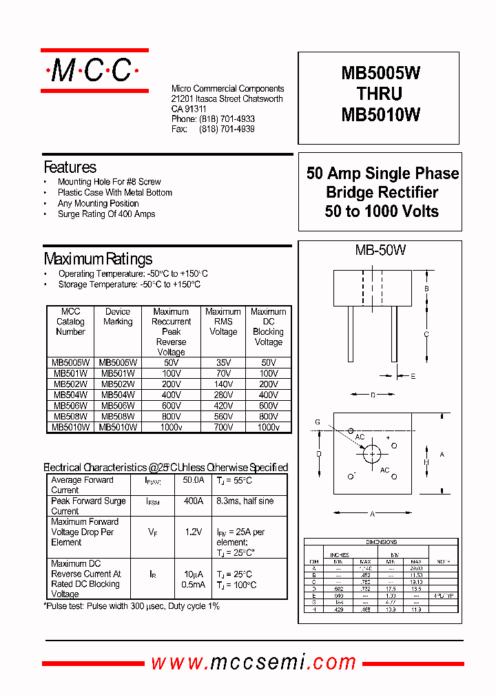 MB506W_162806.PDF Datasheet