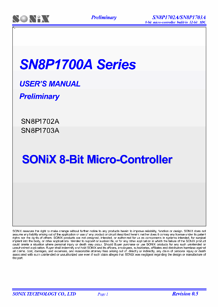 SN8P1700A_102792.PDF Datasheet