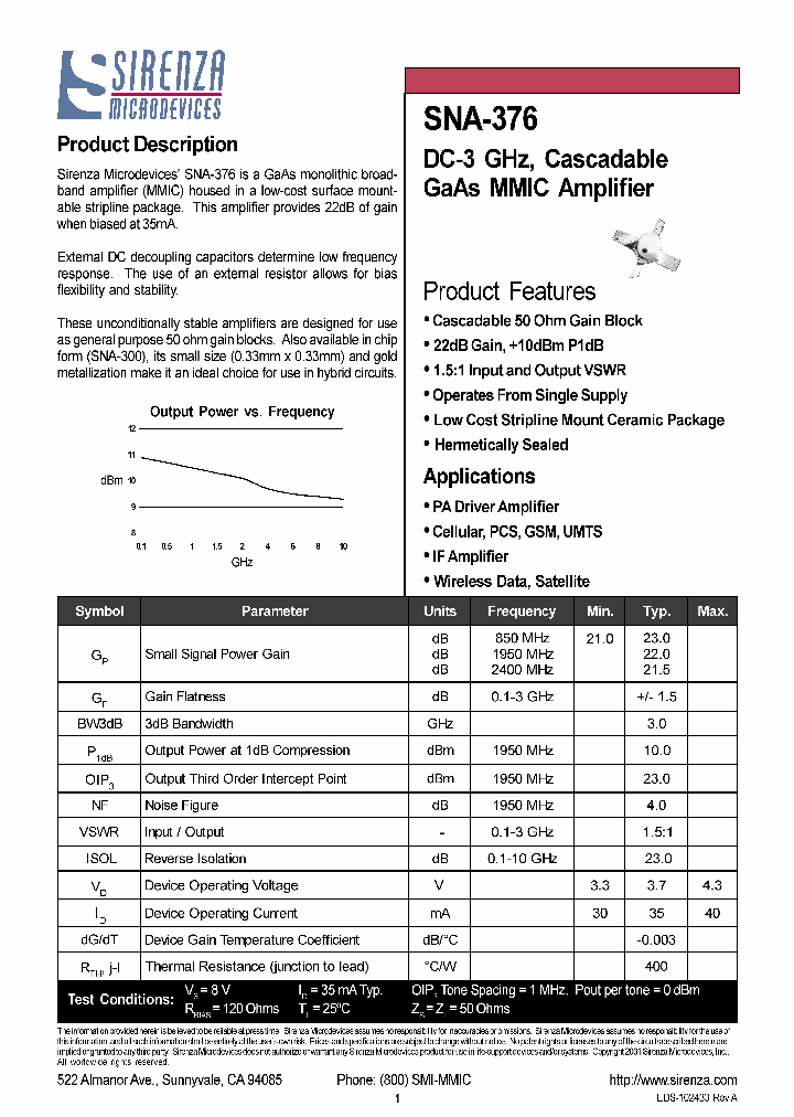 SNA-376_238199.PDF Datasheet