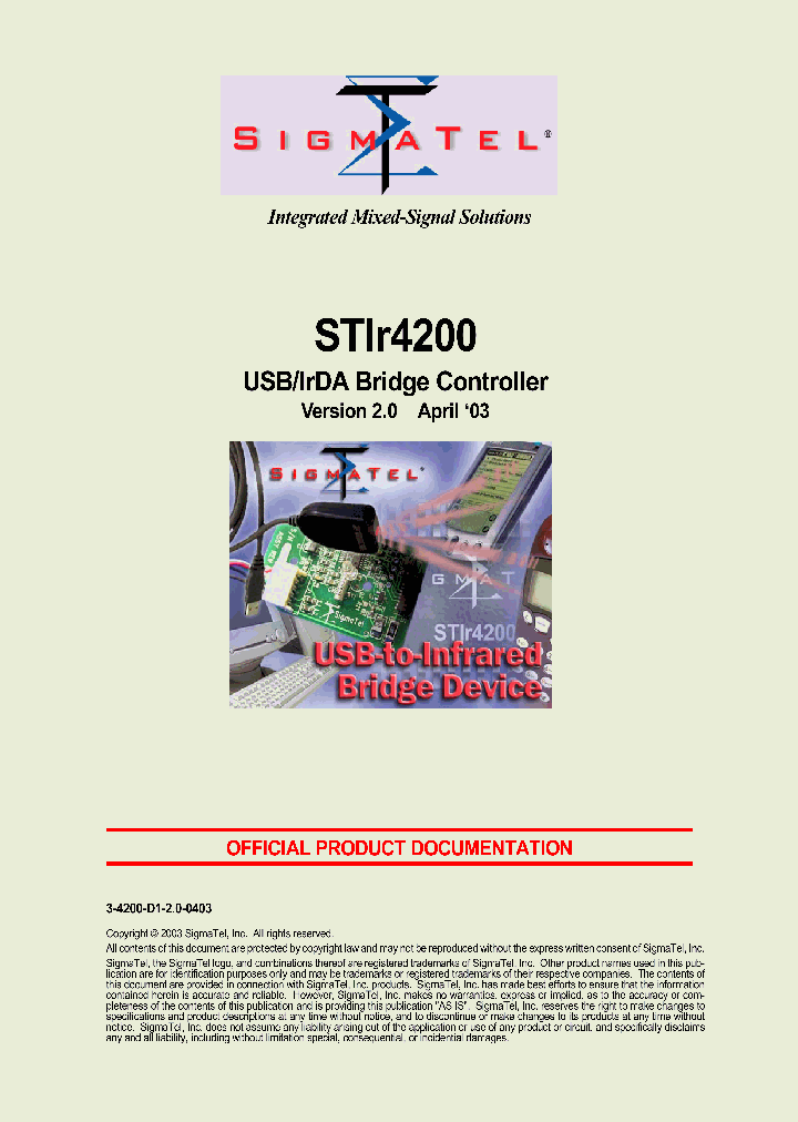 STIR4200_199227.PDF Datasheet