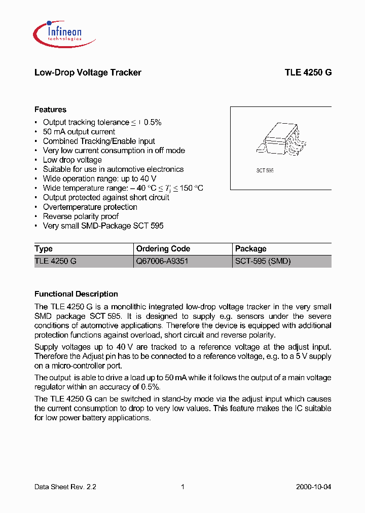 TLE4250G_229145.PDF Datasheet