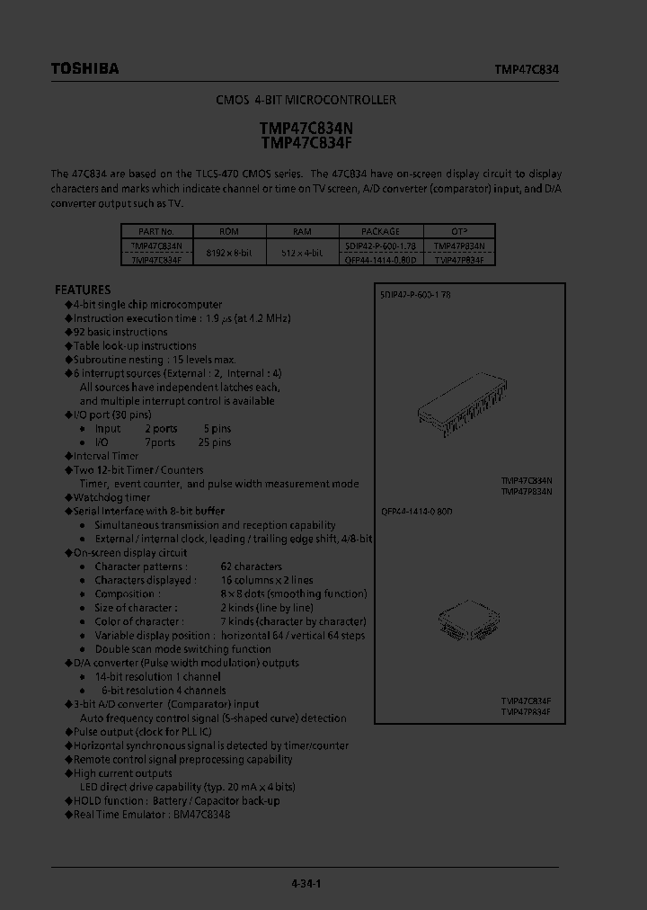 TMP47C834_227060.PDF Datasheet