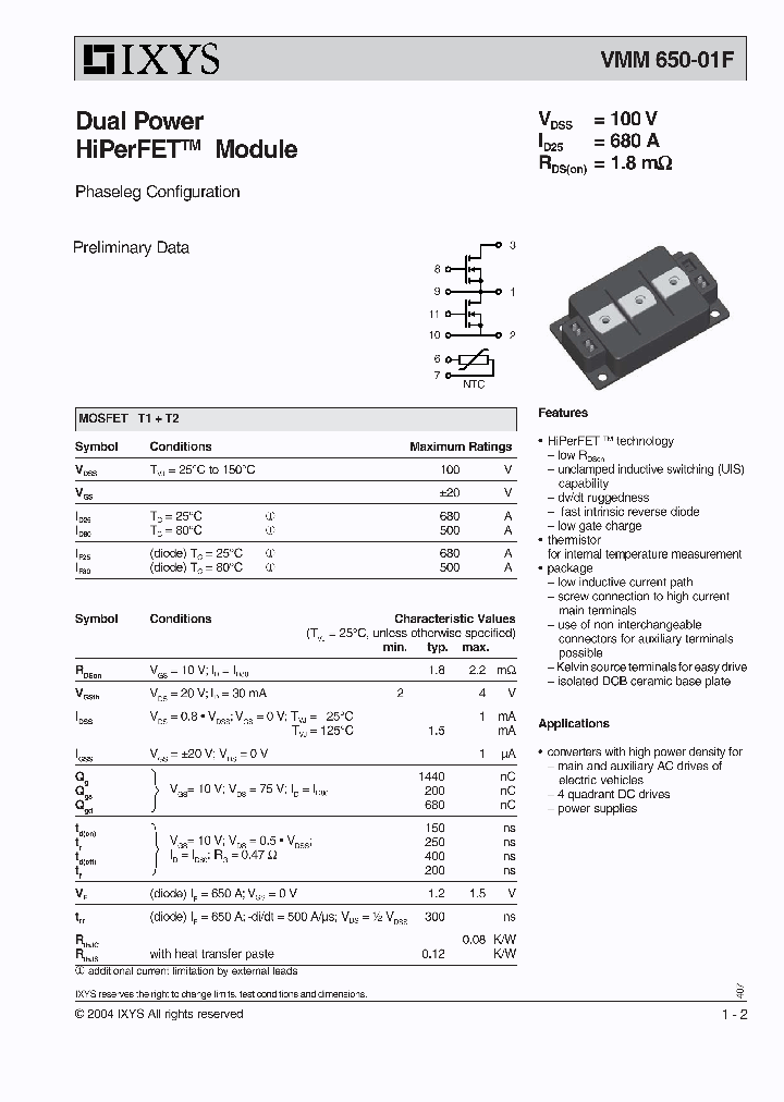 VMM650-01F_273603.PDF Datasheet