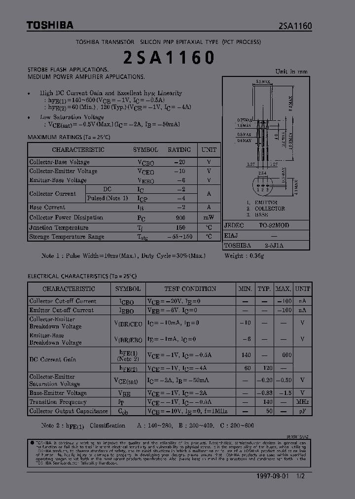2SA1160_6046.PDF Datasheet
