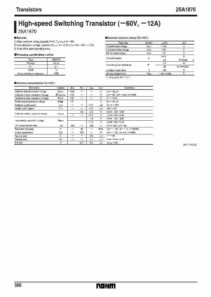 2SA1870_196718.PDF Datasheet