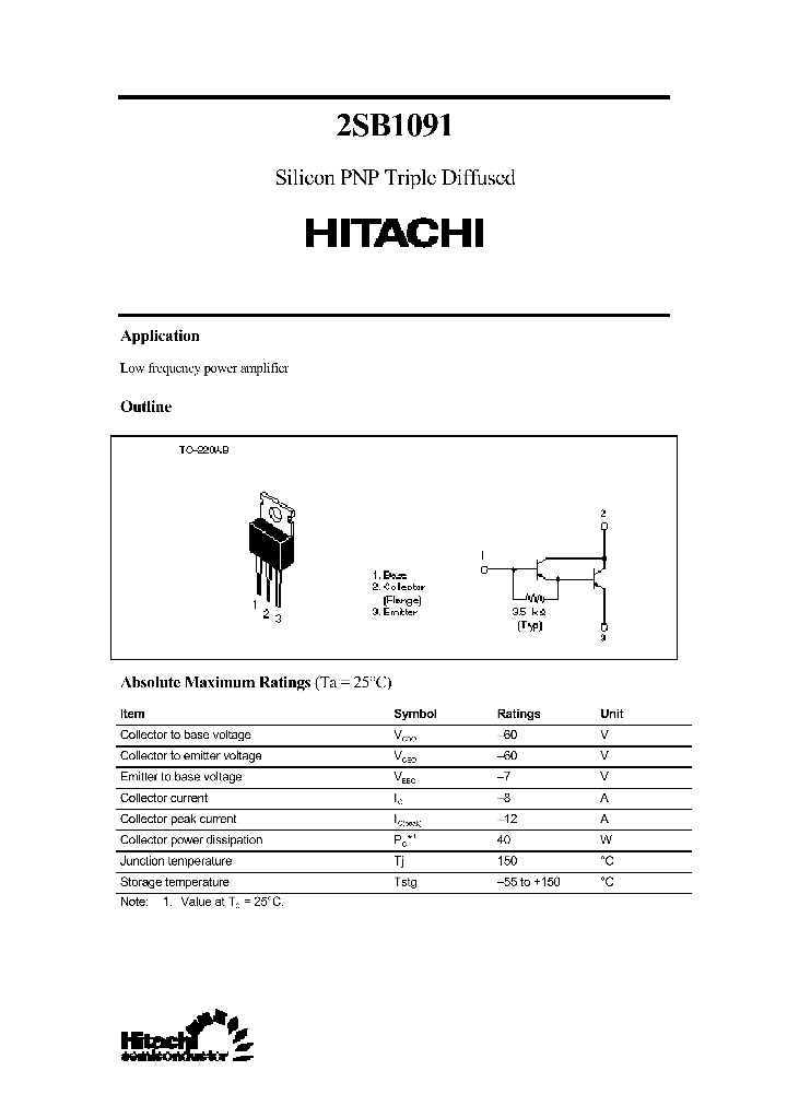 2SB1091_369009.PDF Datasheet