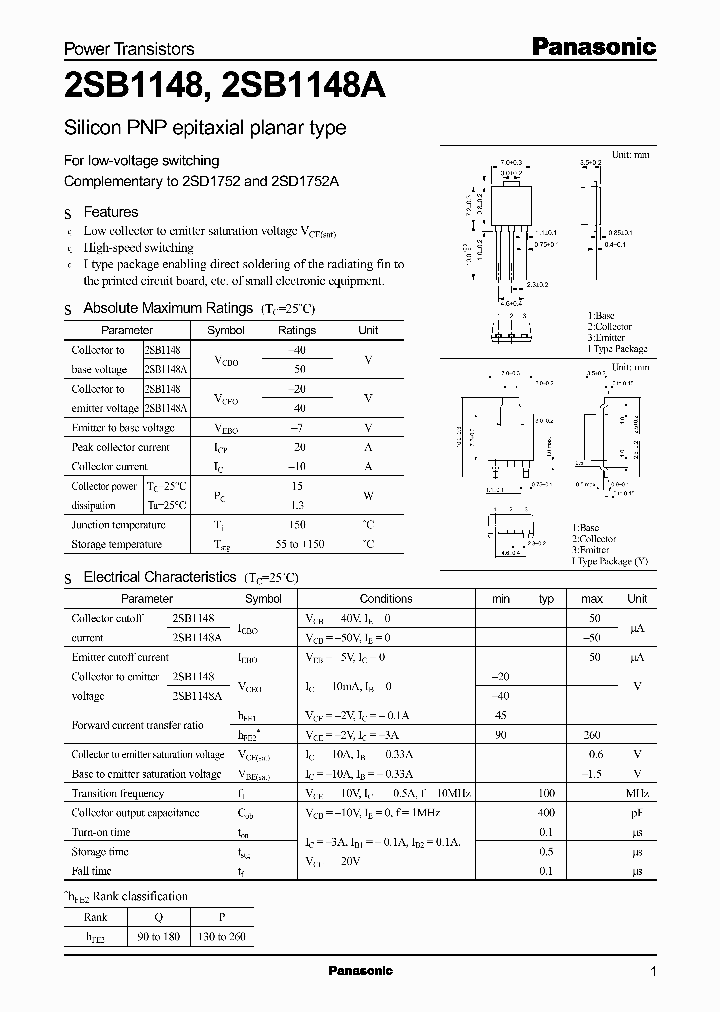 2SB1148A_341497.PDF Datasheet