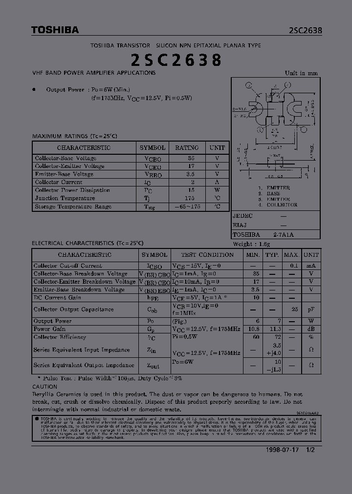 2SC2638_363841.PDF Datasheet