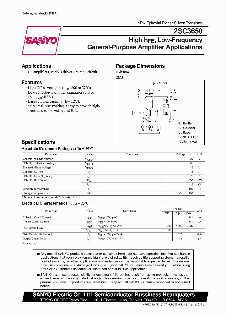 2SC3650_196865.PDF Datasheet