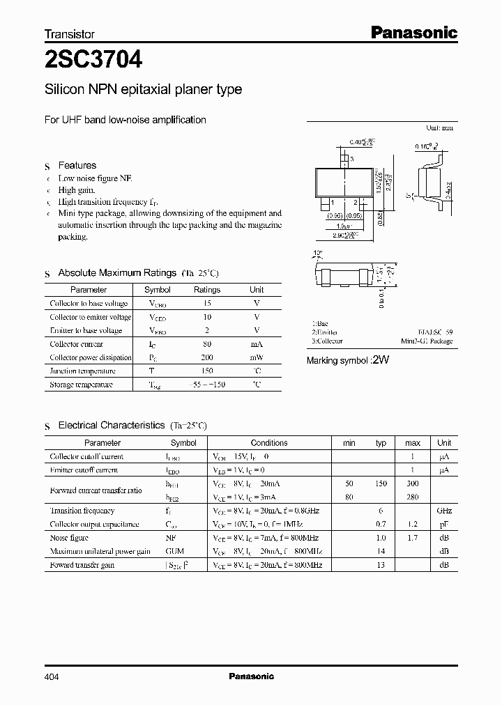 2SC3704_330690.PDF Datasheet