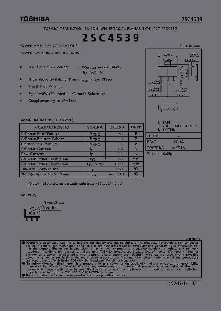 2SC4539_323292.PDF Datasheet
