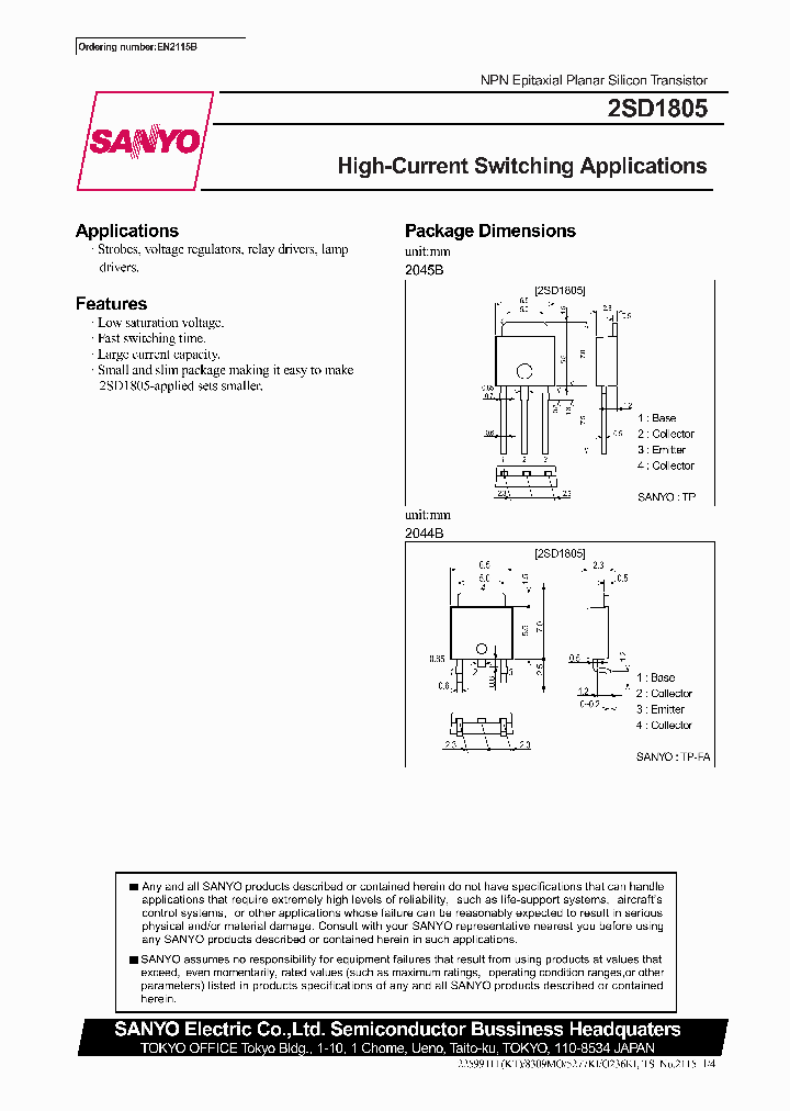 2SD1805_197214.PDF Datasheet