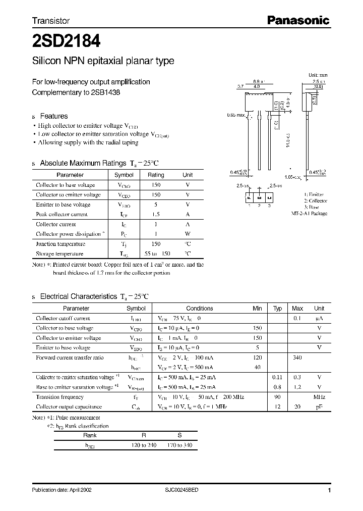 2SD2184_200839.PDF Datasheet