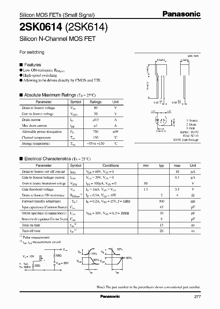 2SK0614_352885.PDF Datasheet