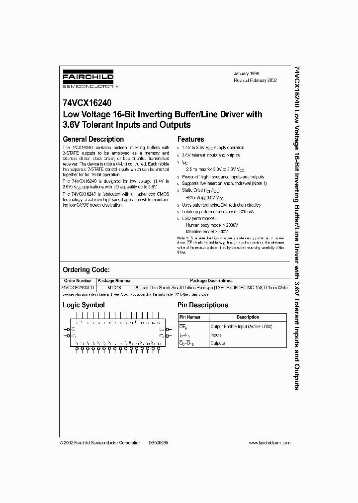 74VCX16240_336342.PDF Datasheet