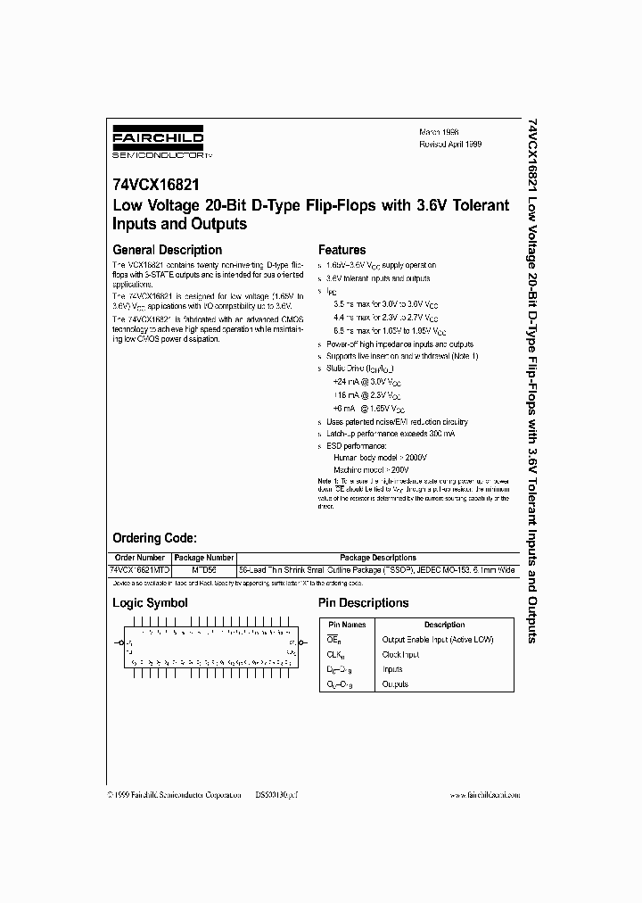 74VCX16821_323295.PDF Datasheet