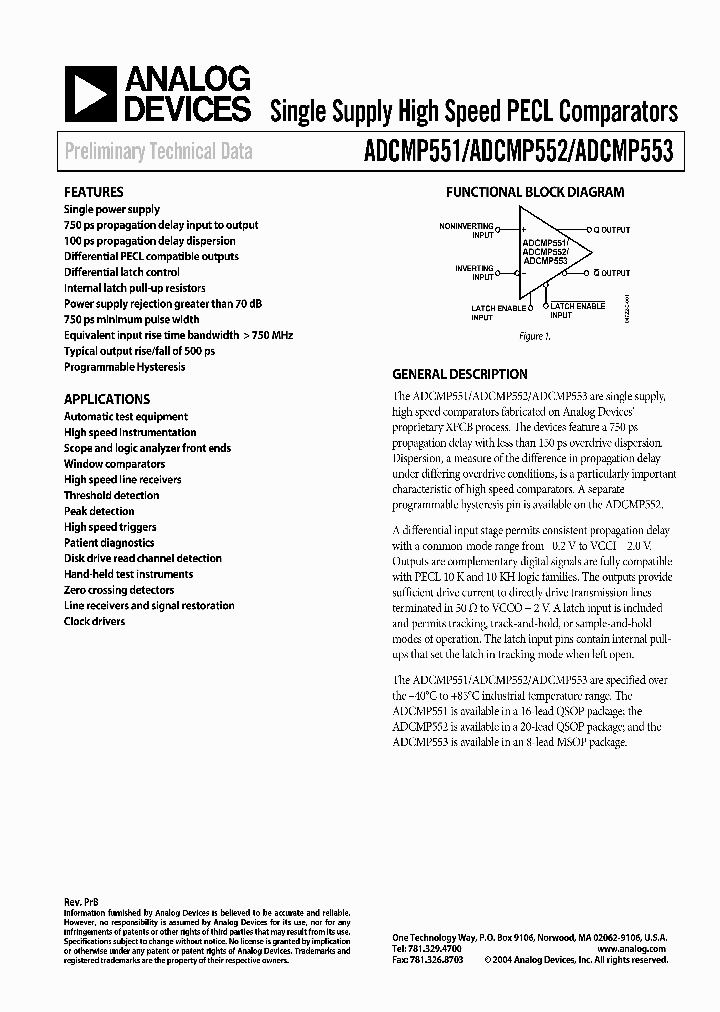 ADCMP551_345116.PDF Datasheet