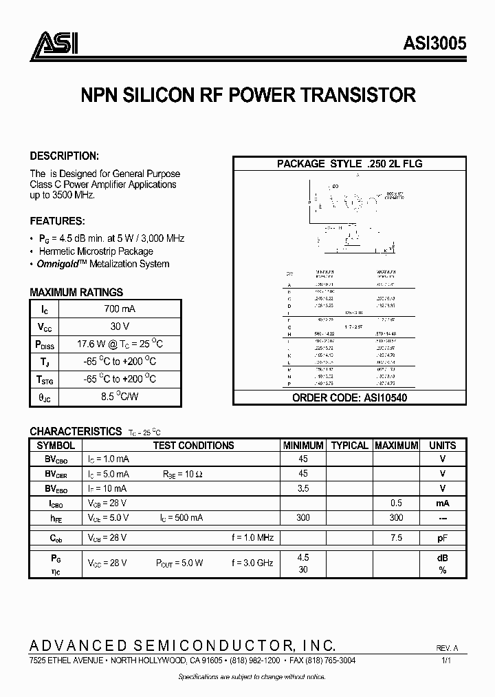 ASI3005_185759.PDF Datasheet