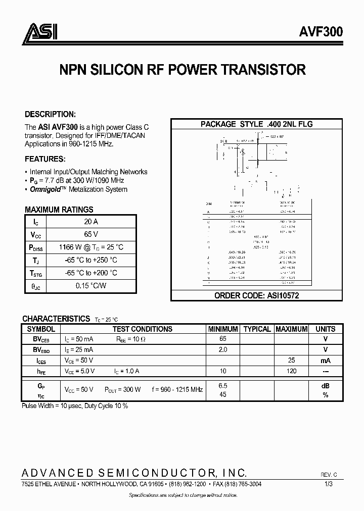 AVF300_346270.PDF Datasheet