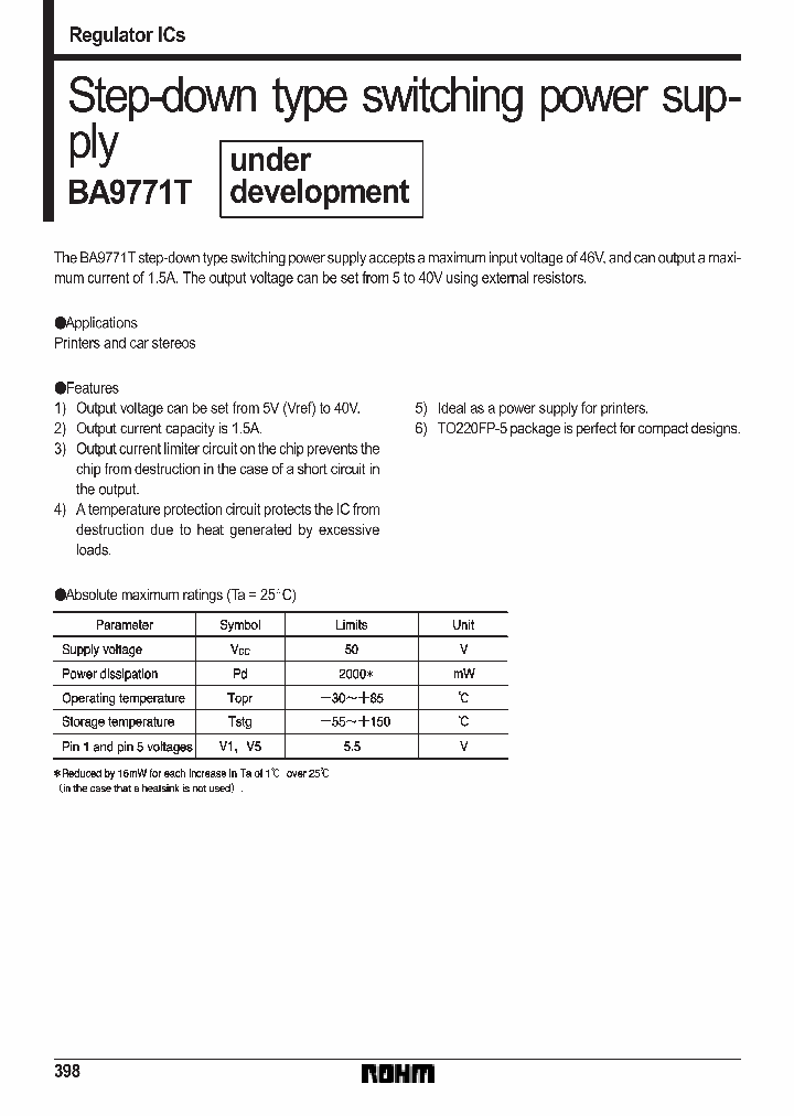 BA9771TUNDERDEVELOPMENT_342703.PDF Datasheet