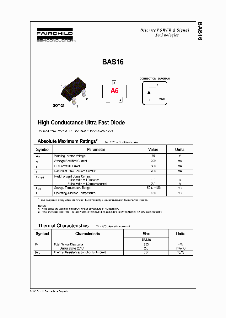 BAS16_366750.PDF Datasheet Download