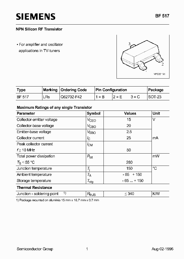 BF517_344444.PDF Datasheet