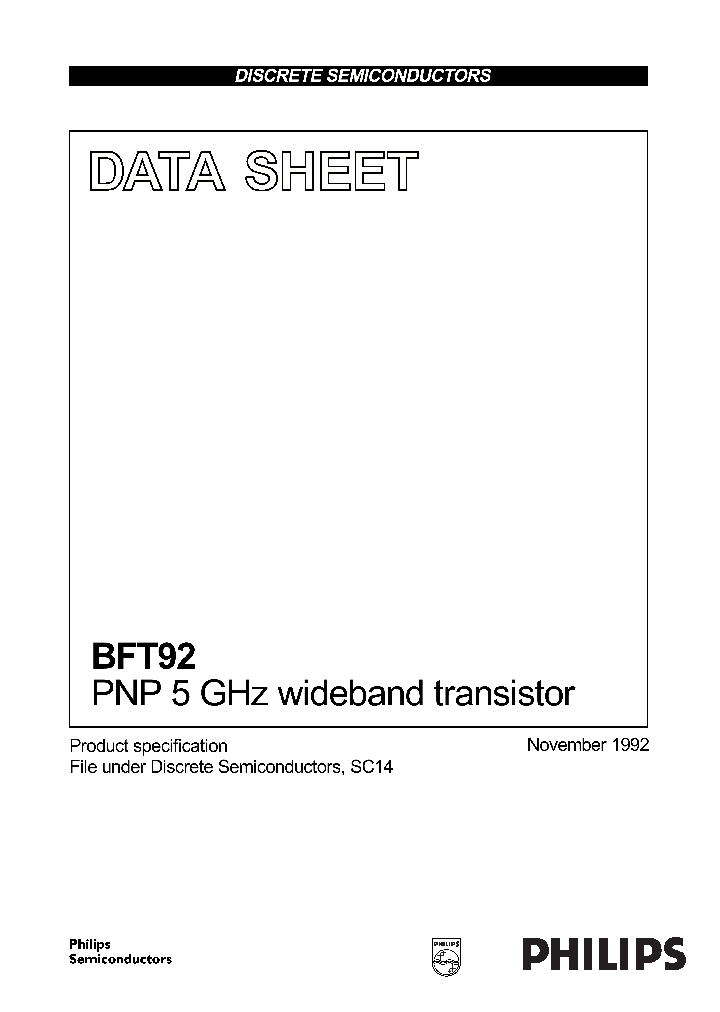 BFT92_329442.PDF Datasheet