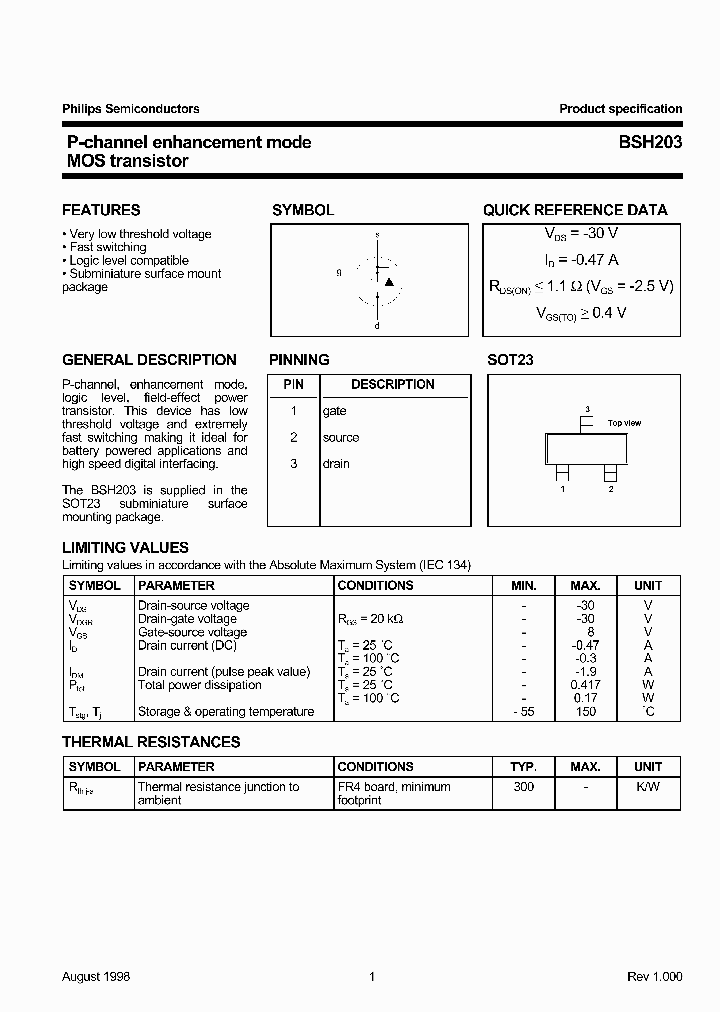 BSH203_351636.PDF Datasheet