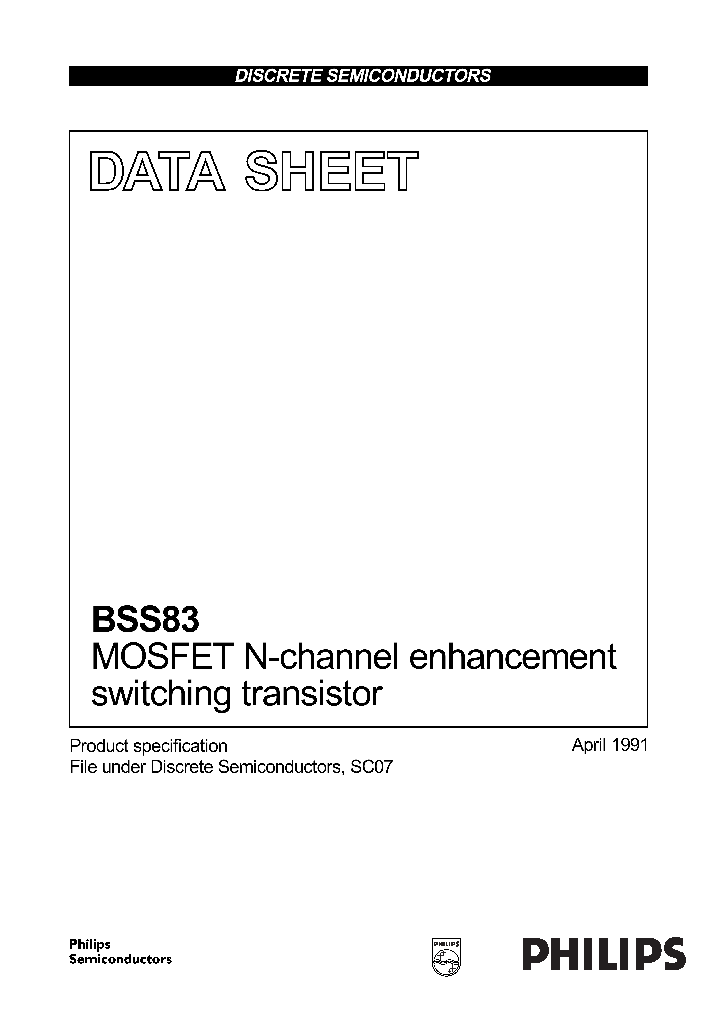 BSS83_323009.PDF Datasheet