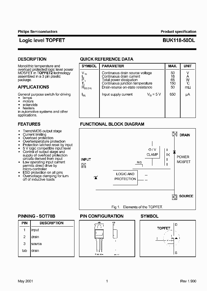 BUK118-50DL_357968.PDF Datasheet