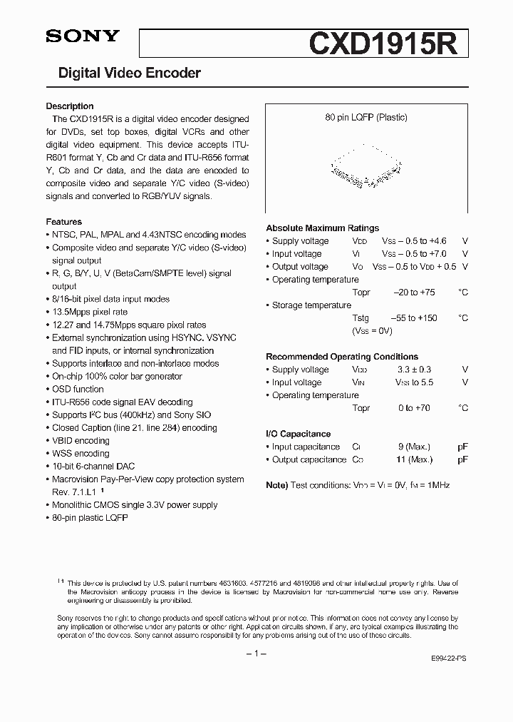 CXD1915R_214861.PDF Datasheet