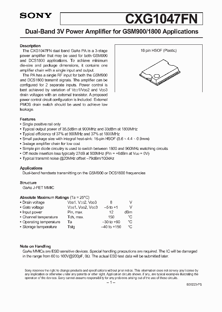 CXG1047FN_332401.PDF Datasheet