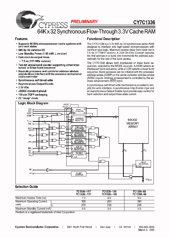 CY7C1336_184649.PDF Datasheet